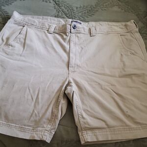 St. John's Bay Tan Flat Front Shorts Lightweight Casual
